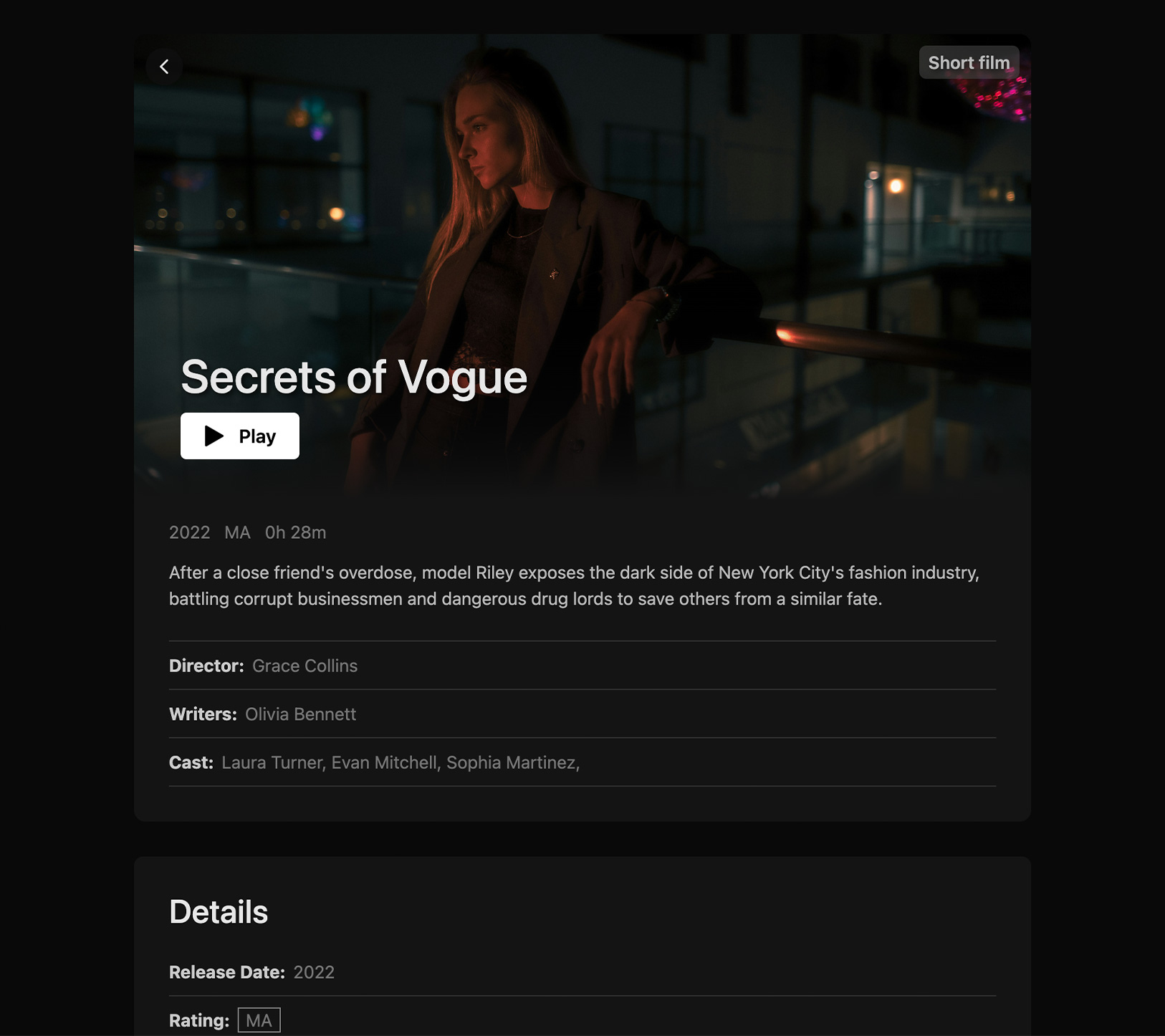Film Discovery Page