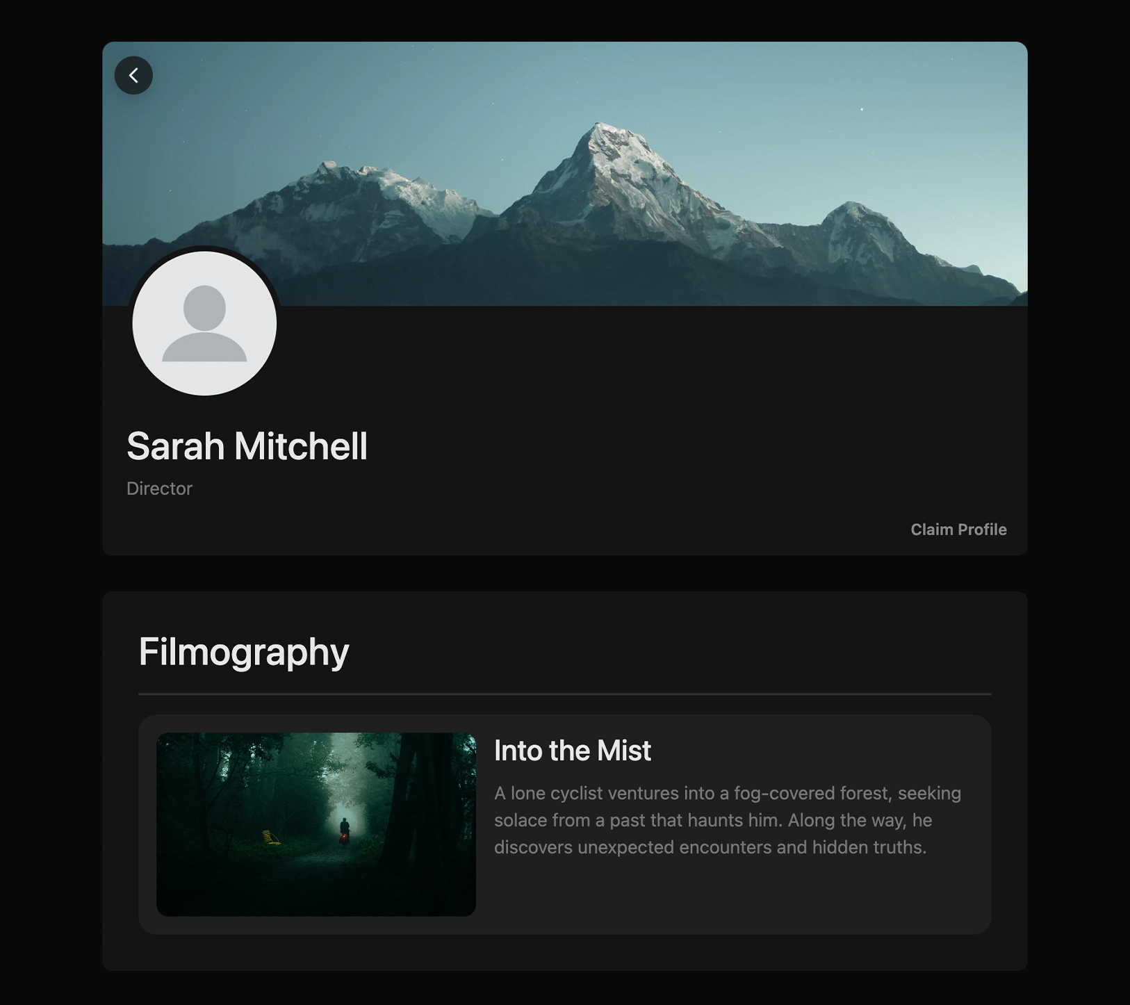 Claiming a Crew Profile