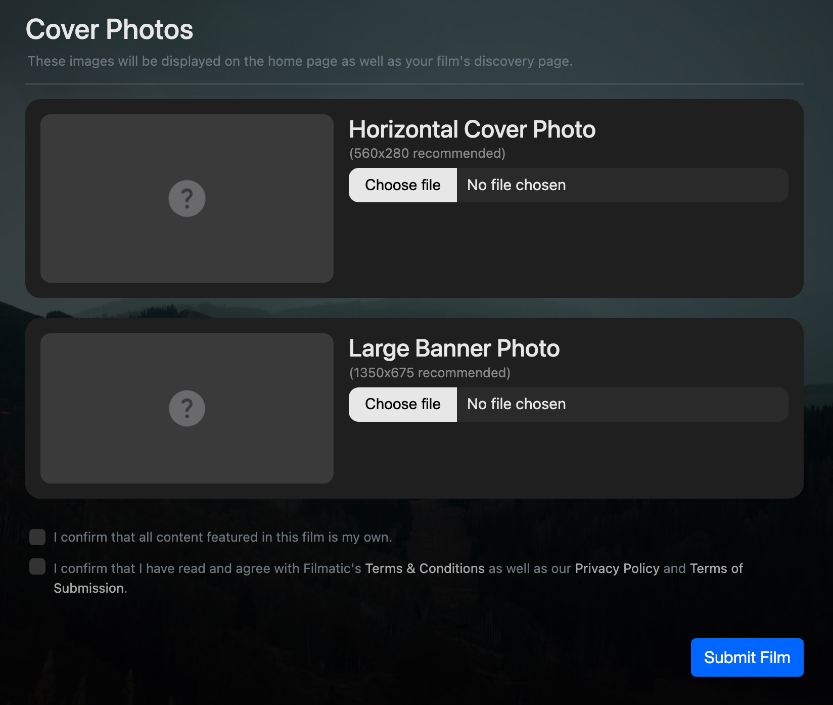 Upload Cover Photos